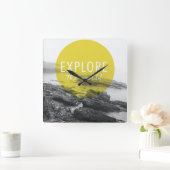 Oceaan | Onderzoek het wereldcitaat Vierkante Klok (Huis)