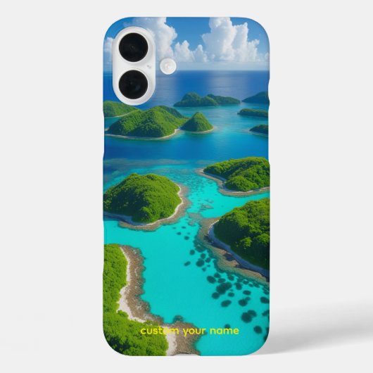 "Oceaan Ontsnapping: Luchtig Eiland Paradijs" Case-Mate iPhone Case (Achterkant)