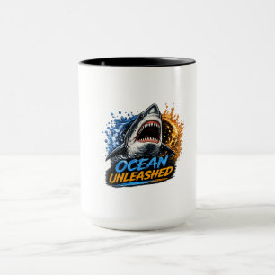 Oceaan Ontsnapte Haai – Kordate Blauwe & Oranje Sp Mok
