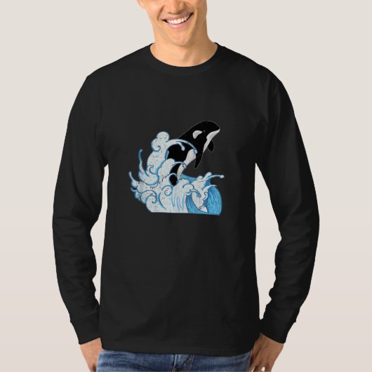 Oceaan Orka Dier Golven Moordwalvis Tank Top (Voorkant)