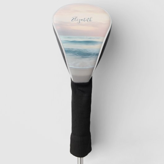 Oceaan Pastelkleuren Golfheadcover (Voorkant)