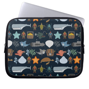 Oceaan Patroon 1 van Inwoners Laptop Sleeve