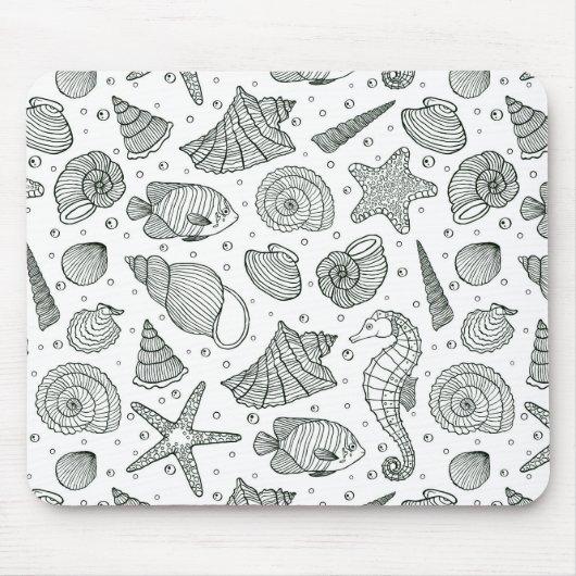 Oceaan Patroon 3 van Inwoners Muismat (Voorkant)