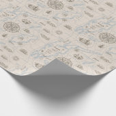  oceaan plattegrond cadeaupapier (Hoek)