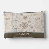  oceaan plattegrond | Gepersonaliseerd journaal Etui (Achterkant)