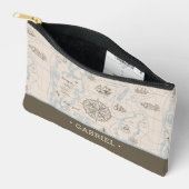  oceaan plattegrond | Gepersonaliseerd journaal Etui (Open)