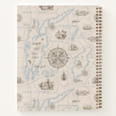 oceaan plattegrond | Gepersonaliseerd journaal Notitieboek (Achterkant)