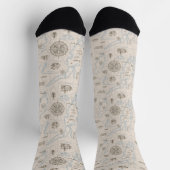 oceaan plattegrond sokken (Top)