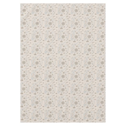  oceaan plattegrond tafelkleed (Voorkant)