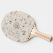  oceaan plattegrond tafeltennisbatje (Zijkant)