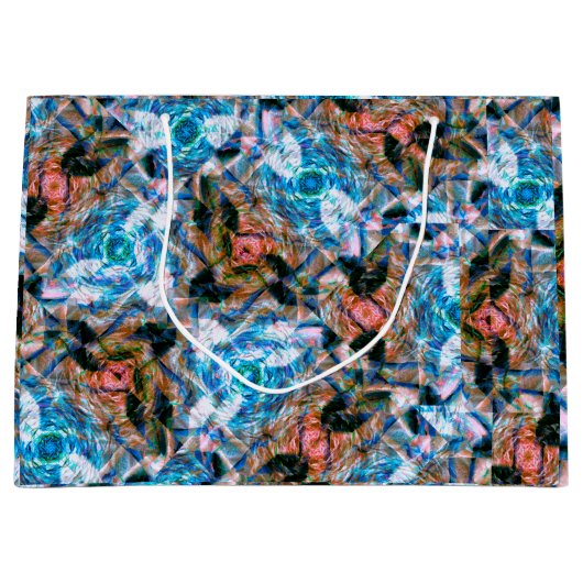 Oceaan Roos Kaleidoscoop Groot Cadeauzakje (Voorkant)