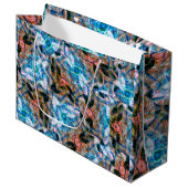 Oceaan Roos Kaleidoscoop Groot Cadeauzakje (Voorkant Gekanteld)