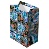 Oceaan Roos Kaleidoscoop Medium Cadeauzakje (Voorkant Gekanteld)