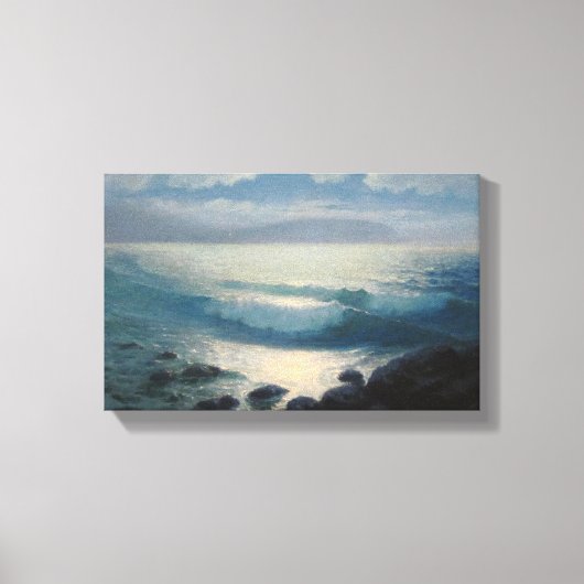 Oceaan, rots canvas schilderij. afdruk (Voorkant)