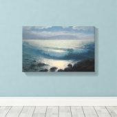 Oceaan, rots canvas schilderij. afdruk (Insitu (Houten vloer))