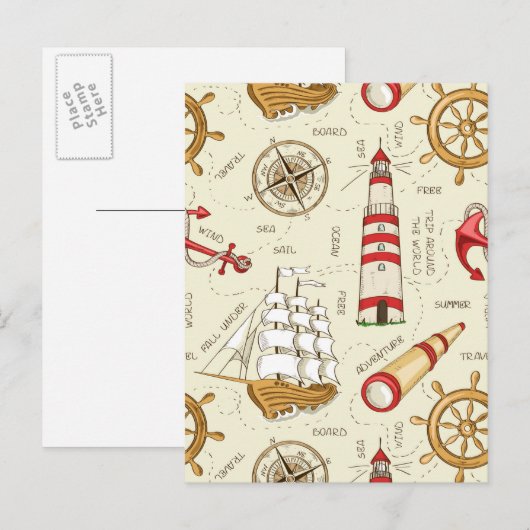 Oceaan Scène Briefkaart (Voorkant / Achterkant)