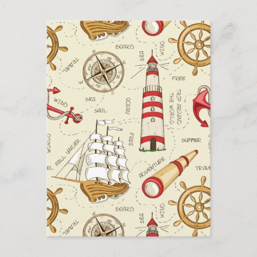 Oceaan Scène Briefkaart (Voorkant)