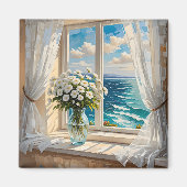  oceaan scène kustkunst magneet (Voorkant)