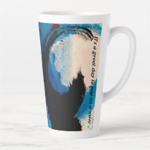 Oceaan Scènes Verschijnen op een Wave Latte Mok