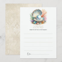 Oceaan & Schelpen Thema Kleine Parel Baby Shower