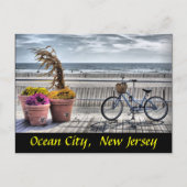 Oceaan Stad, New Jersey Briefkaart (Voorkant)