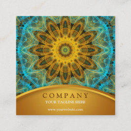 Oceaan Ster Mandala Vierkante Visitekaartje