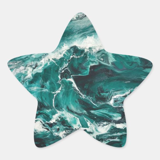 Oceaan Ster Sticker (Voorkant)