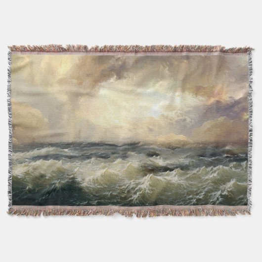 Oceaan Storm golven Deken (Voorkant)