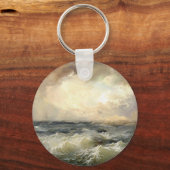 Oceaan Storm golven Sleutelhanger (Achterkant)