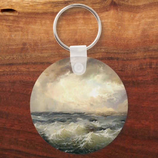 Oceaan Storm golven Sleutelhanger (Voorkant)