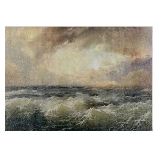 Oceaan Storm golven Snijplank (Voorkant)