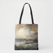 Oceaan Storm golven Tote Bag (Voorkant)