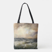 Oceaan Storm golven Tote Bag (Achterkant)