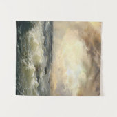 Oceaan Storm golven Wandkleed (Voorkant (horizontaal))