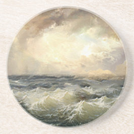 Oceaan Storm golven Zandsteen Onderzetter