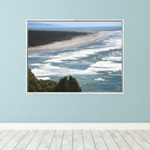 Oceaan strand golven zeegezicht canvas afdruk