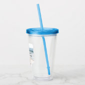 Oceaan Strand Kust Zeeschildpadden Acryl Drinkbeker (Links)