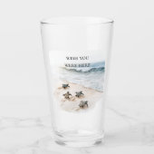 Oceaan Strand Kust Zeeschildpadden Glas (Voorkant)