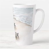 Oceaan Strand Kust Zeeschildpadden Latte Mok (Rechts)