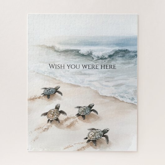 Oceaan Strand Kust Zeeschildpadden Legpuzzel (Verticaal)