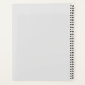 Oceaan strand scene calligrafie  planner (Achterkant)