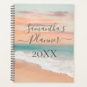 Oceaan strand scene calligrafie  planner (Voorkant)