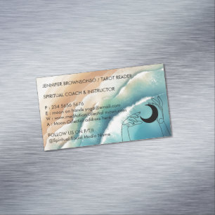 Oceaan Strand Yoga Reiki Hemelse Hand Magnetisch Visitekaartje