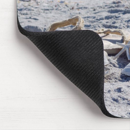 Oceaan, strand, zeeschelpen muismat (Hoek)