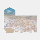 oceaan surf op strand bedankdoosjes (Uitgevouwen)