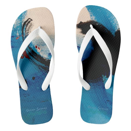 Oceaan teenslippers (Voetbed)