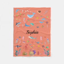 Oceaan-thema deken voor baby's, Kinderen, volwasse