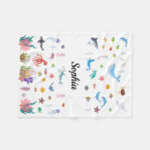 Oceaan-thema deken voor baby's, Kinderen, volwasse (Voorkant (Horizontaal))