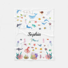 Oceaan-thema deken voor baby's, Kinderen, volwasse