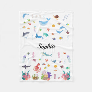 Oceaan-thema deken voor baby's, Kinderen, volwasse